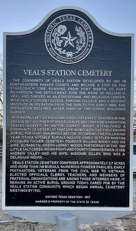 Pamětní deska hřbitova Veal Station